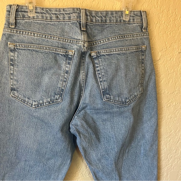 Topshop Raw Hem Crop High Rise Jeans Size 28 - Picture 8 of 11